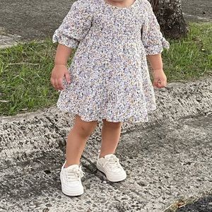 Zara smocked Baby Dress